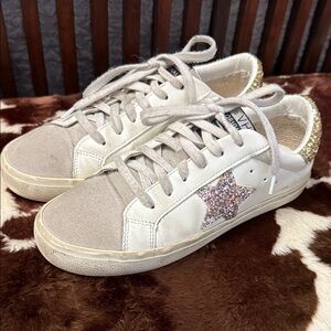 Vintage Havianas multi- Glitter Star White Sneakers